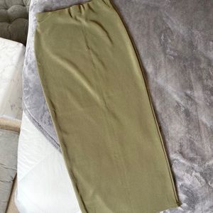 Olive Pencil Skirt
